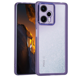 Калъфи за Xiaomi Poco F5, Fusion Hybrid, прозрачен / виолетов