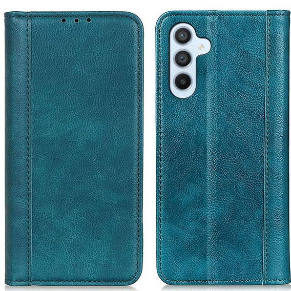 Калъфи за Samsung Galaxy S24, Wallet Litchi Leather, зелен