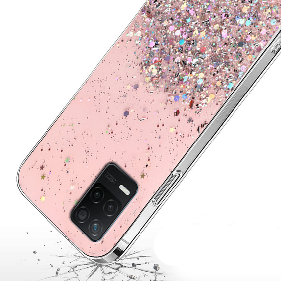 Калъфи за Realme 8 5G, Glittery, розов