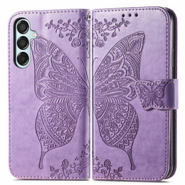 Калъф с капак за Samsung Galaxy M35, Butterfly, лилав