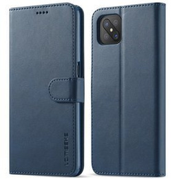 Калъф с капак за Oppo Reno 4 Z 5G, LC.IMEEKE, син