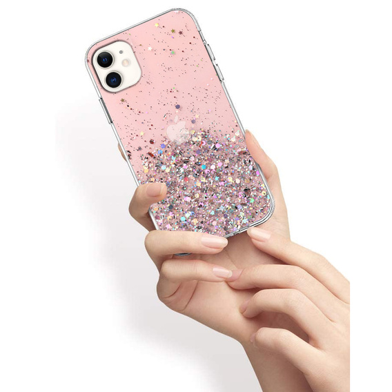 Калъфи за iPhone 11, Glittery, розов