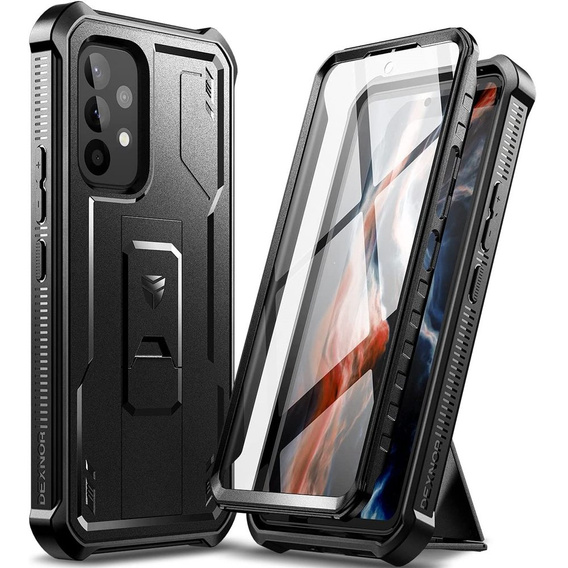Брониран калъф за Samsung Galaxy A53 5G, Dexnor Full Body, черен