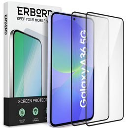 2x Закалено стъкло ERBORD 3D за Samsung Galaxy A36 5G на цял екран