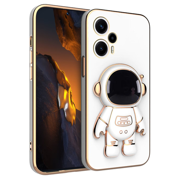 Калъфи за Xiaomi Poco F5, Astronaut, бял