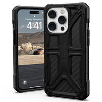 Калъф Urban Armor Gear за iPhone 14 Pro, Monarch, carbon черен