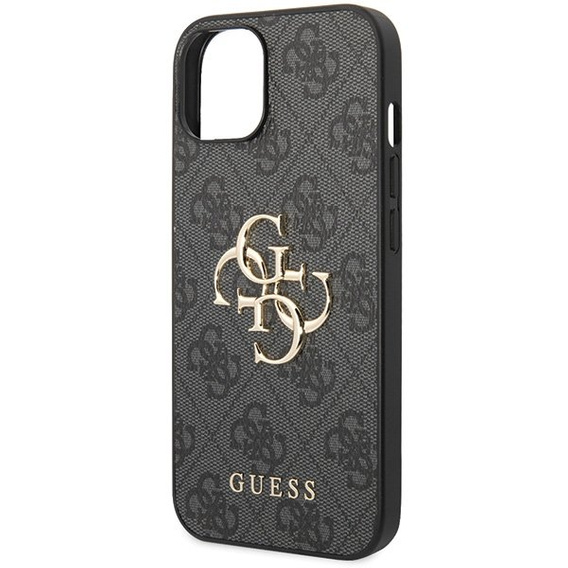 Калъфи GUESS за iPhone 15 Plus, 4G Big Metal Logo, сив