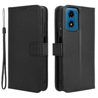 Калъф с капак за Motorola Moto G24 / G24 Power / G04, Wallet Smart Magnet, черен