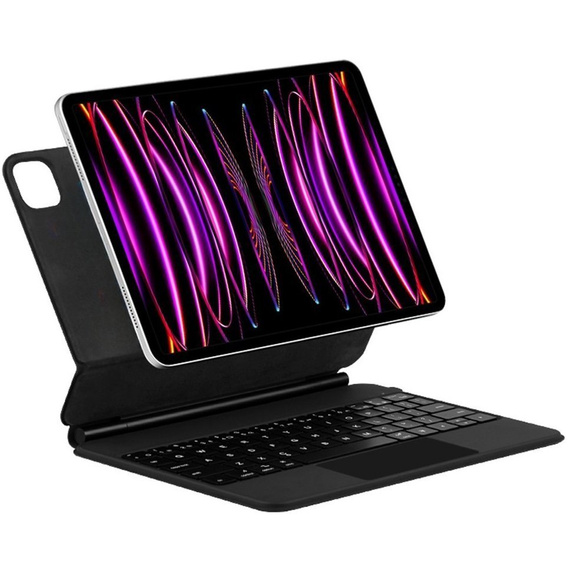 Калъф за клавиатура за iPad Pro 11" 2022/2021/2020, Magnetic Keyboard Touchpad, черен