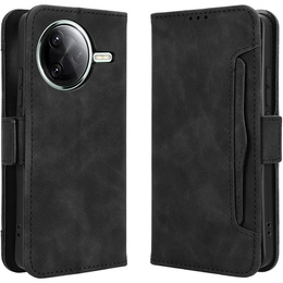 Калъф с капак за Xiaomi Poco F7 Pro, Card Slot, черен