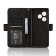 Калъф с капак за Realme GT 6 / 6T, Card Slot, черен