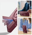 Брониран калъф за Samsung Galaxy S25, Dexnor CamProtect MagSafe, червен (Две рамки)