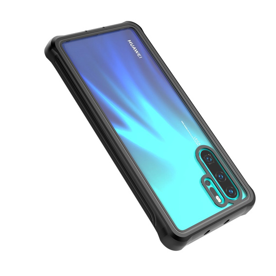 Калъф за Huawei P30 Pro, Shockproof, с фолио, черен