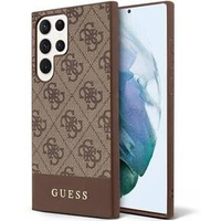 Калъфи GUESS за Samsung Galaxy S24 Ultra, 4G Bottom Stripe, кафяв