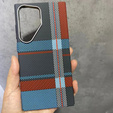 Калъфът за Samsung Galaxy S24 Ultra, Carbon Fiber MagSafe, синьо / червено