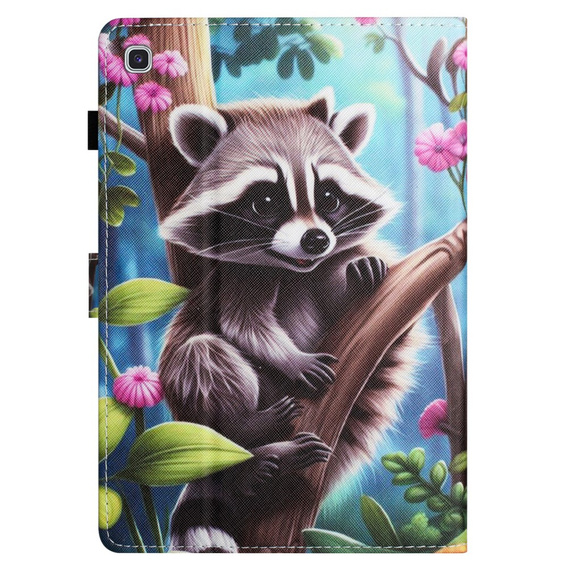 Калъф за Samsung Galaxy Tab S6 Lite 2022 / 2020, с капак, raccoon