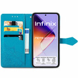 Калъф с капак за Infinix Note 40 Pro Plus, Mandala, син