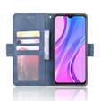 Калъф с капак за Xiaomi Redmi 9, Card Slot, син