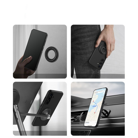 Калъфът NILLKIN за Samsung Galaxy S24 FE, Frosted Shield, за MagSafe, черен