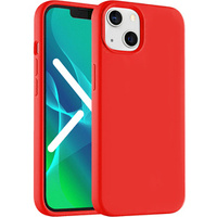 Калъф за iPhone 13 Mini, Silicone Lite, червен