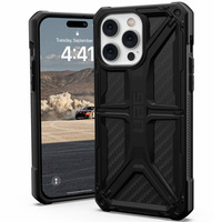 Калъф Urban Armor Gear за iPhone 14 Pro Max, Monarch, carbon черен