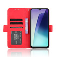 Калъф с капак за Xiaomi Redmi 14C / Xiaomi Poco C75, Card Slot, червен