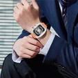 Силиконова каишка с калъф за Apple Watch 4/5/6/7/8/9/SE 44/45MM