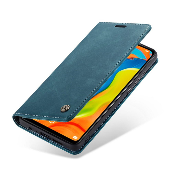 CASEME калъф за Huawei P30 Lite, Leather Wallet Case, син