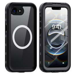Водоустойчивият калъф за iPhone 16E, Redpepper, за MagSafe, черен
