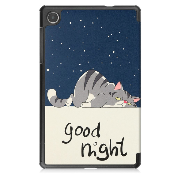 Калъф за Lenovo Tab M8 Gen 4 TB-300FU, Smartcase, sleeping cat