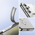 Калъф за Samsung Galaxy S24+ Plus, Electro MagSafe, сребърен + стъкло за екран