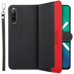 Калъф с капак за Sony Xperia 10 IV, KHAZNEH RFID Case, черен
