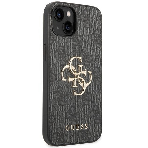 Калъфи GUESS за iPhone 15 Plus, 4G Big Metal Logo, сив