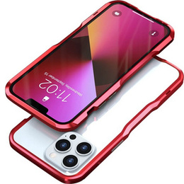 Калъфът LUPHIE за iPhone 13 Pro Max, Armor Bumper, червен