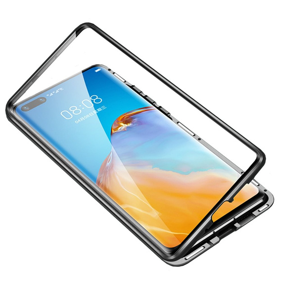 Калъфът за Huawei P40, Magnetic Dual Glass, черен