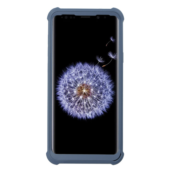 Брониран калъф за Samsung Galaxy S9 Plus, Dexnor Full Body, тъмносин