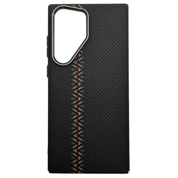 Калъфът за Samsung Galaxy S24 Ultra, Carbon Fiber MagSafe, черен