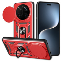 Брониран калъф за Honor Magic 7 Pro, CamShield Slide, червен