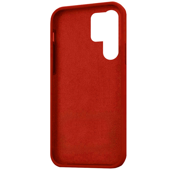 Калъф за Samsung Galaxy S22 Ultra 5G, Silicone Lite, червен