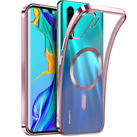 Калъфи за Huawei P30 Pro, MagSafe Hybrid, розов