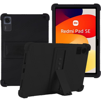 Силиконов Калъф за Xiaomi Redmi Pad SE 11", Impact, брониран, черен