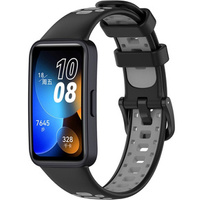 Pasek Silikonowy do Xiaomi Mi Band 7 Pro, Czarny / Czerwony