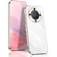 Калъф за Honor Magic 6 Lite 5G, Glamour CamShield, бял