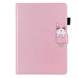 Калъф за Samsung Galaxy Tab A7 Lite 8.7, с капак, animal, розов