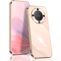 Калъф за Honor Magic 6 Lite 5G, Glamour CamShield, розов rose gold