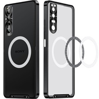 Калъфи за Sony Xperia 1 V, CamShield MagSafe, прозрачен / черен