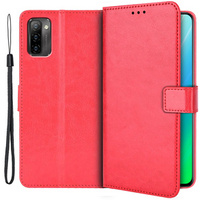 Калъф с капак за Ulefone Note 12P, Wallet, червен