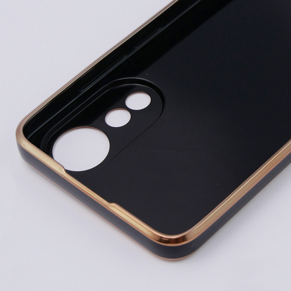 Калъф за Oppo A78 4G, Glamour CamShield, черен