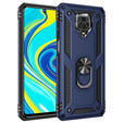 брониран калъф за Xiaomi Redmi Note 9S / 9 Pro, Nox Case Ring, тъмносин