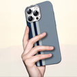 Калъфът за iPhone 15 Pro Max, Carbon Fiber MagSafe, син